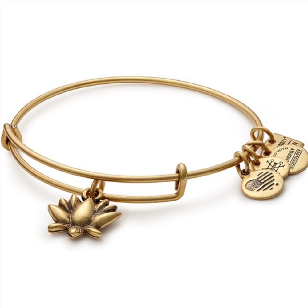 Alex and Ani Women’s Bronze Lotus Bracelet